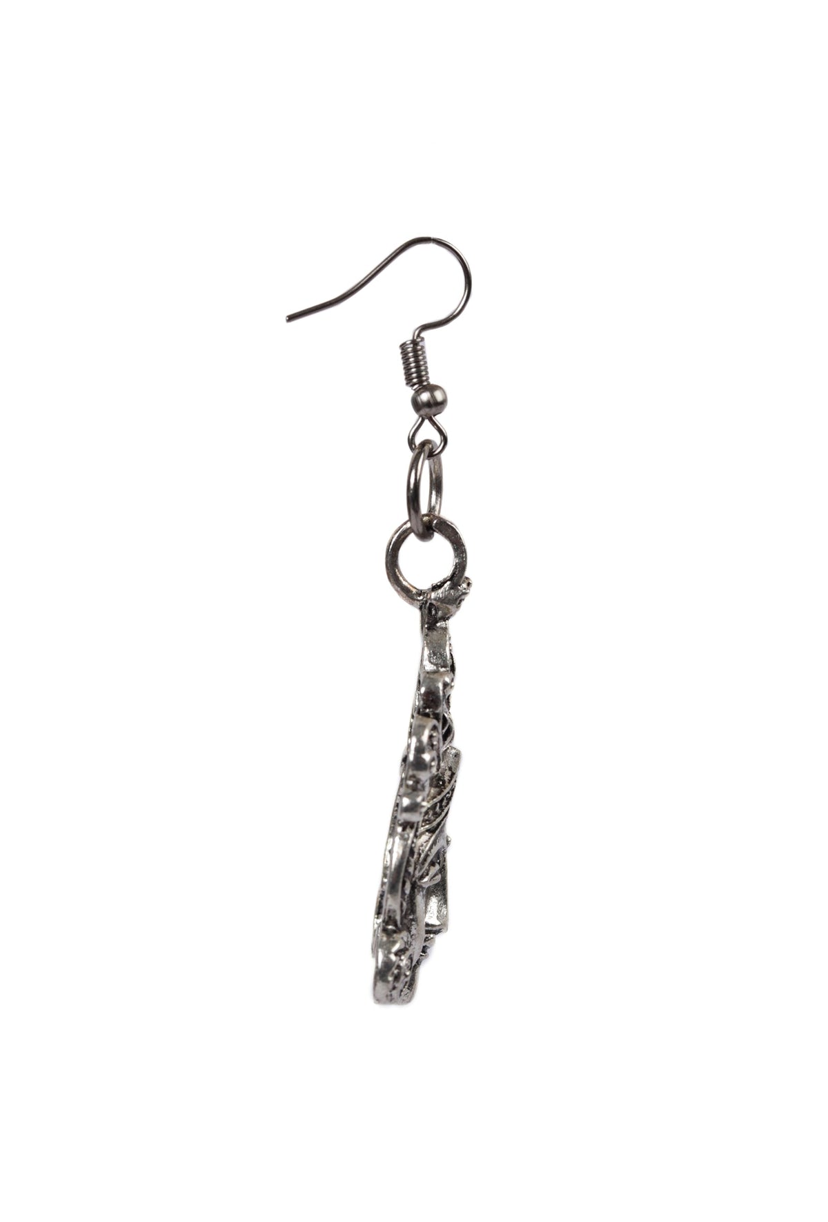 Traditional Design Durga Ji Square Bead Chain Maangtikka And Earring