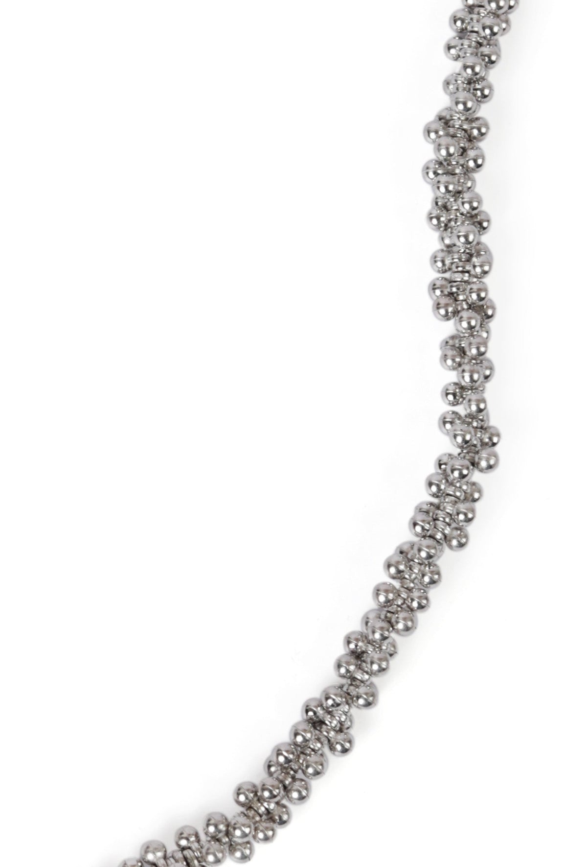 Traditional Partywear German Silver Ghunghru Bead Long Chain Bahubali Pendant
