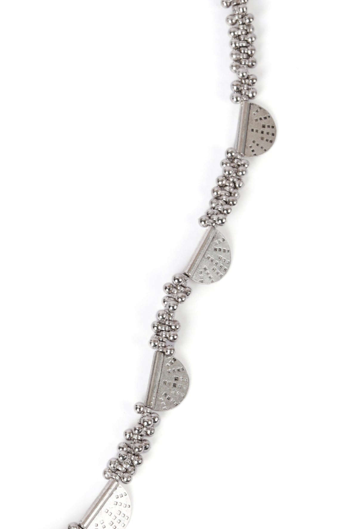 German Silver Designer Pendant Charm With Ghunghru Chain Lightweight Necklace