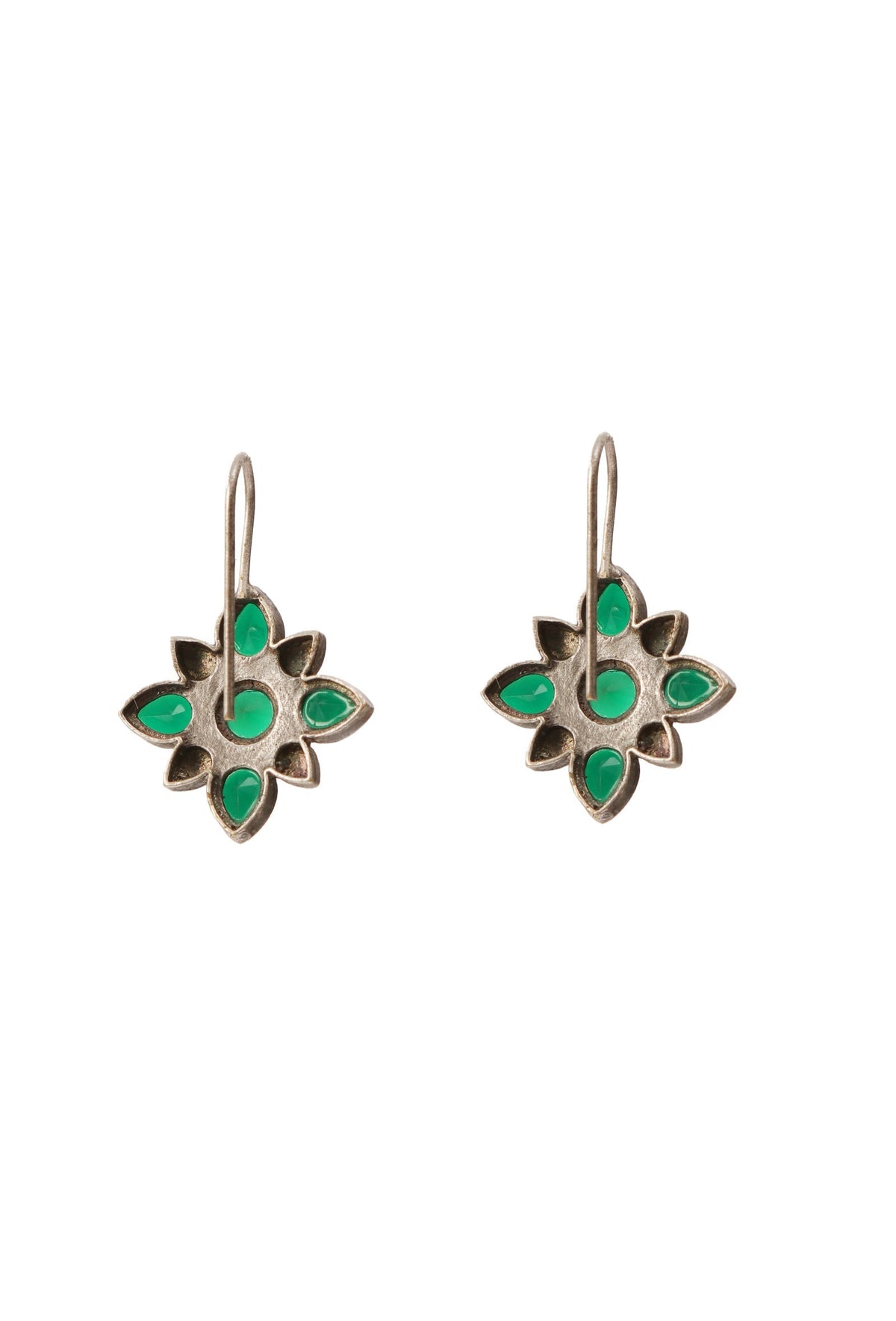 Verde Petal Hook Earrings