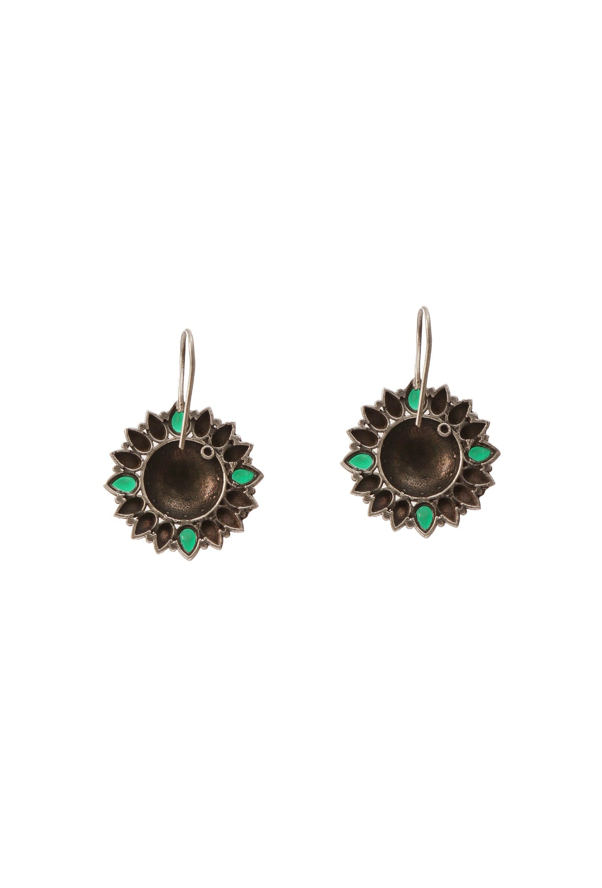 Emerald Gleam Hook Earrings