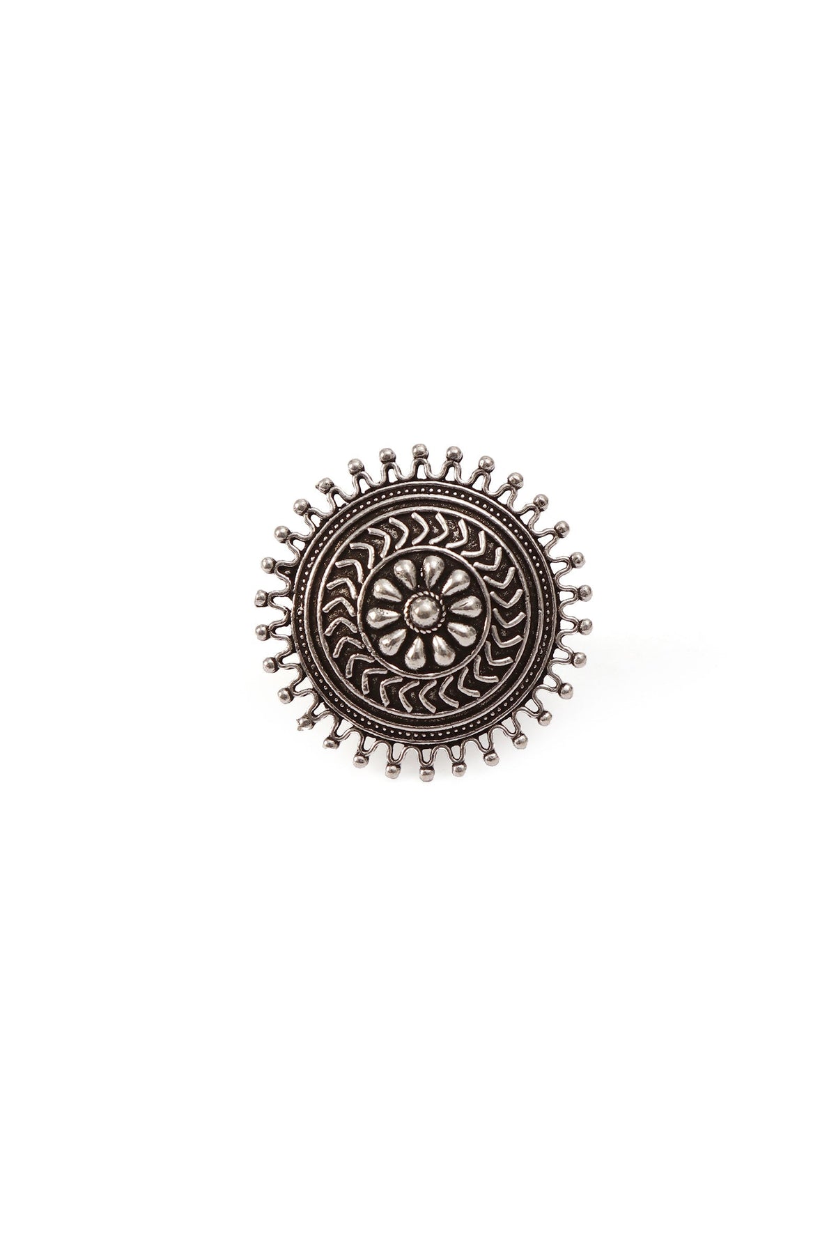 German Silver Circular Ring