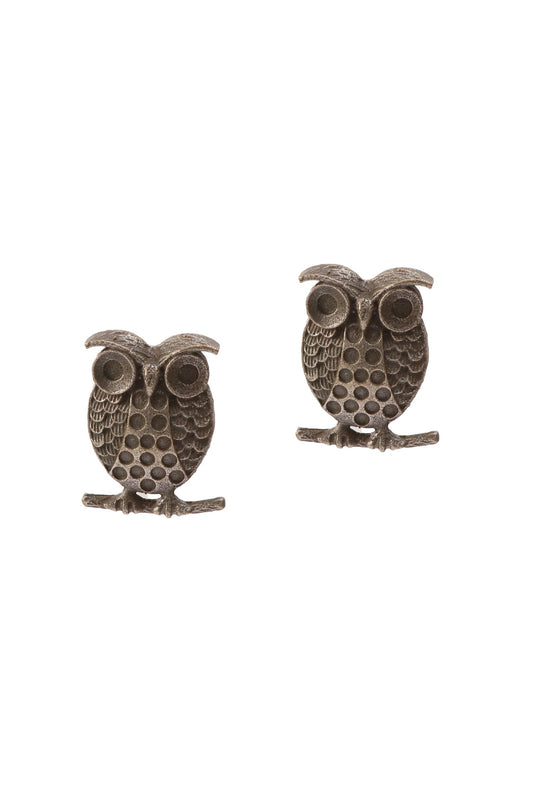 Owl's Gaze Stud Earrings