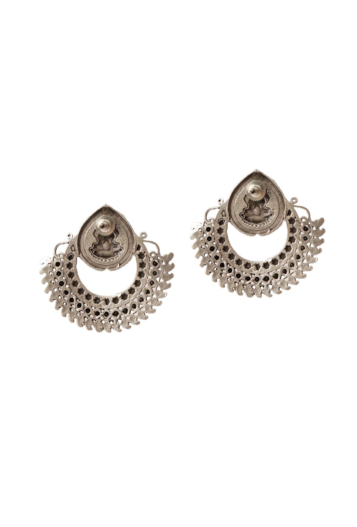 Laxmi Semi Flower Earrings