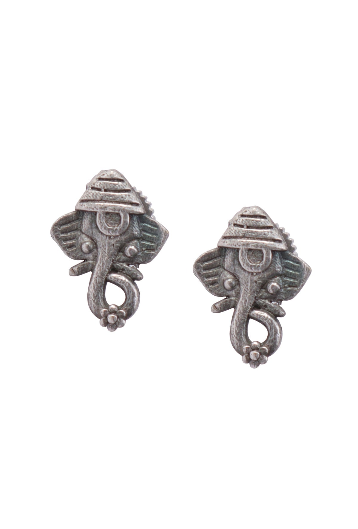 Sacred Ganesha Face Studs