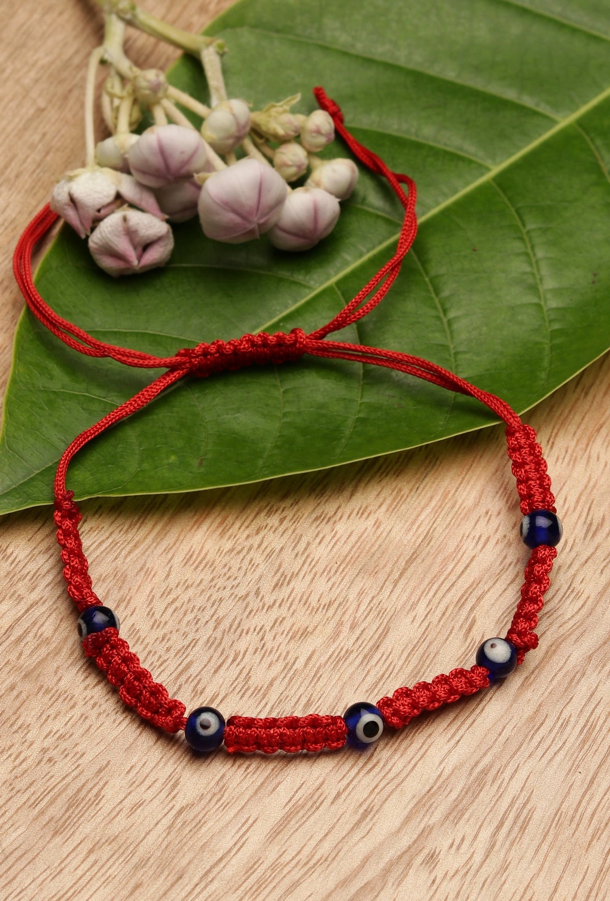 Adjustable Eye Fabric Bracelet