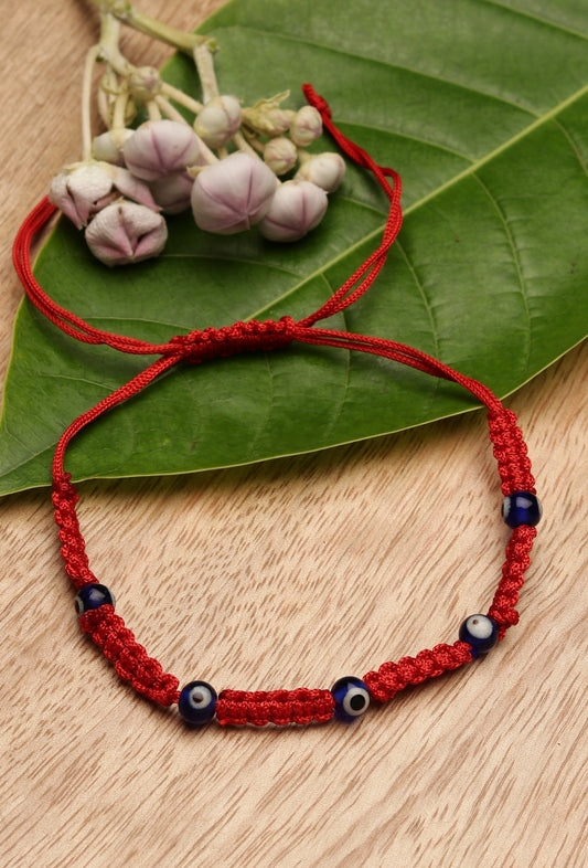 Adjustable Eye Fabric Bracelet