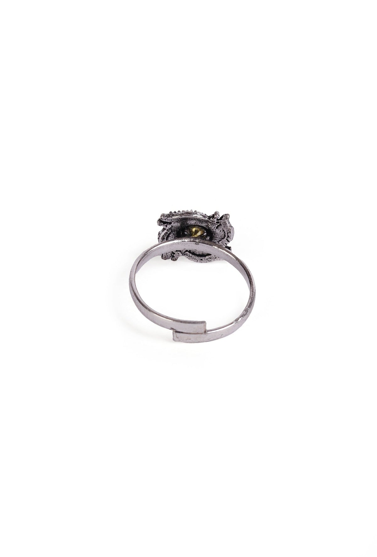 Sapphire Stone German Silver Adjustable Toe Ring