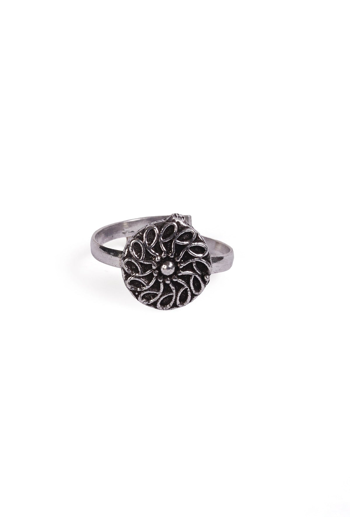 Kumudini German Silver Adjustable Toe Ring