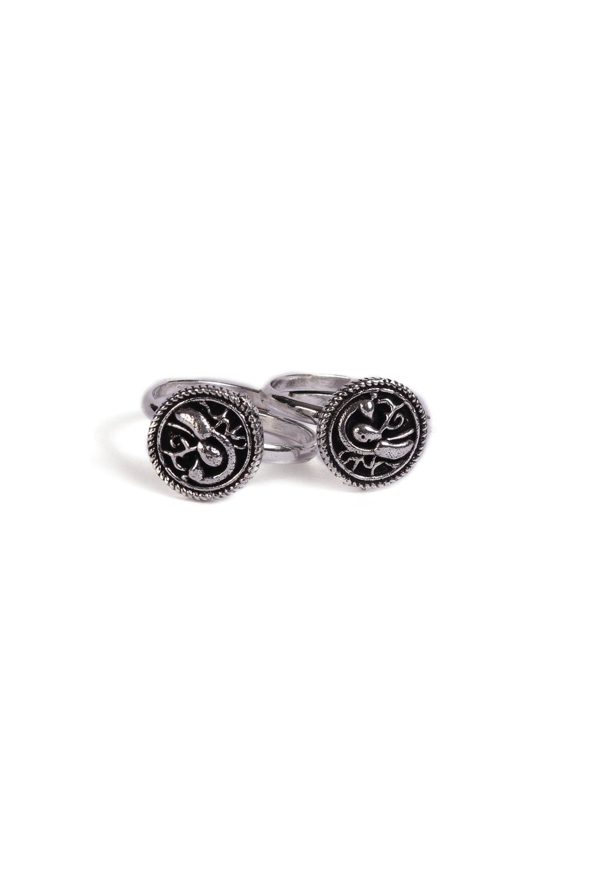 Mayur German Silver Adjustable Toe Ring