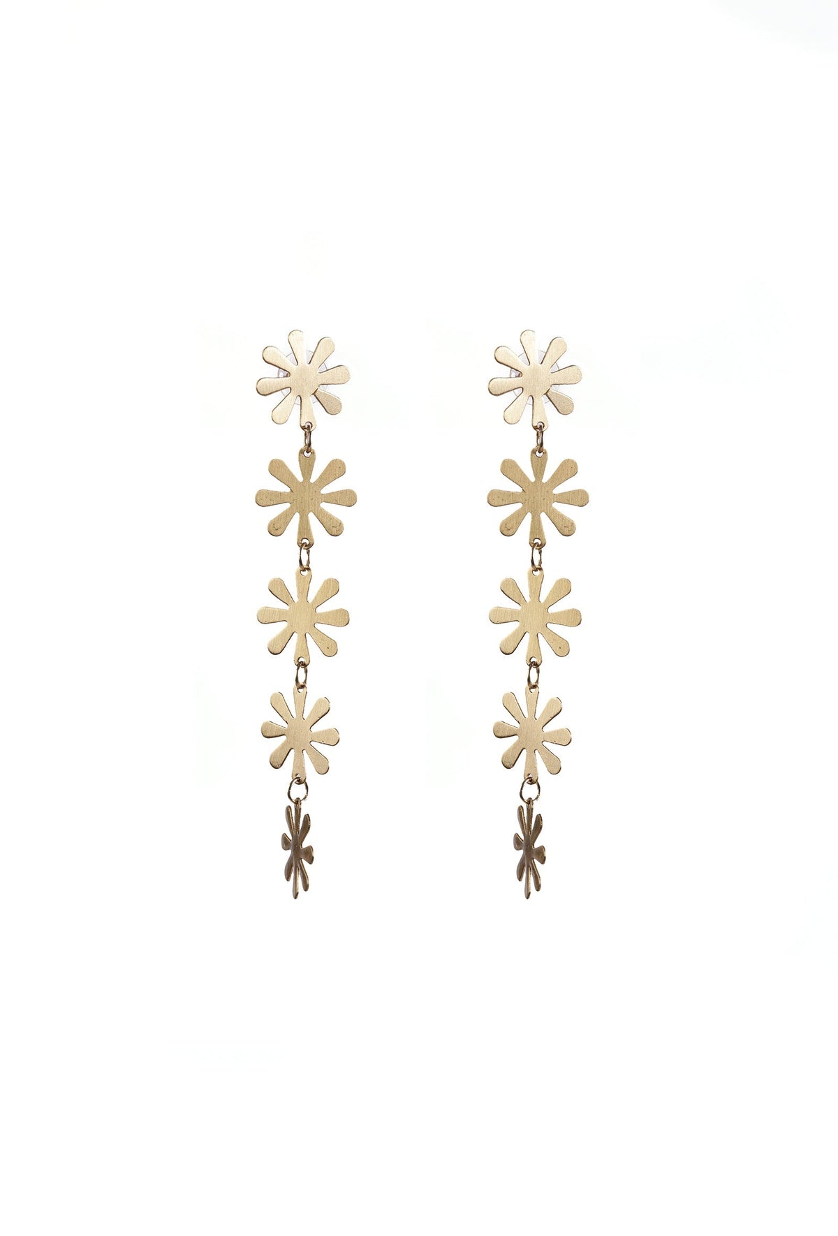 Golden Bloom Drop Earrings