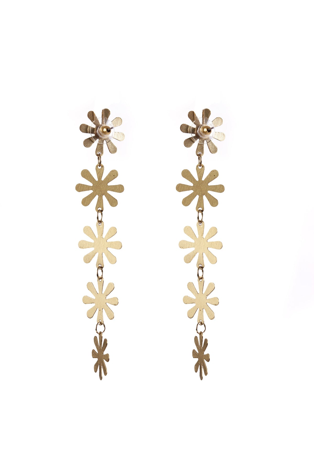 Golden Bloom Drop Earrings