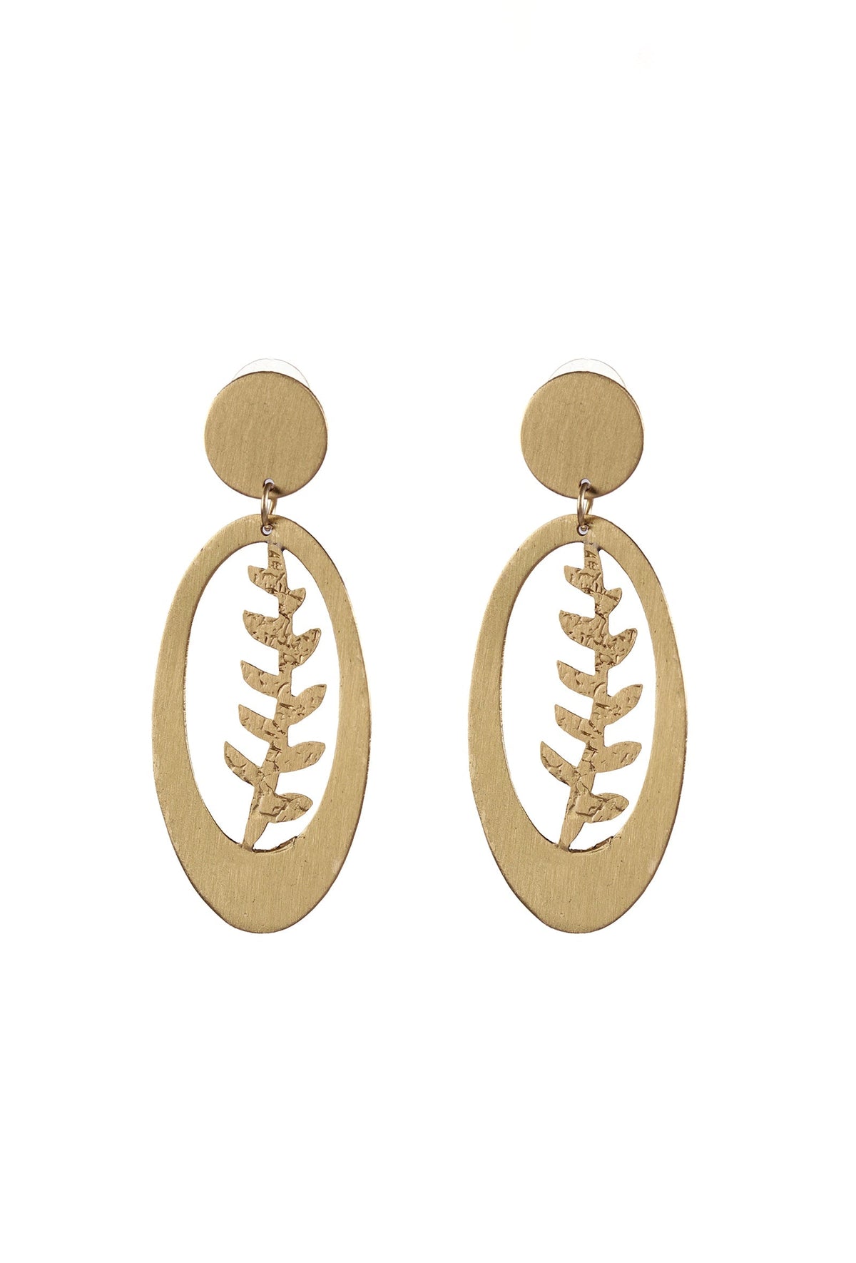 Golden Fern Earrings