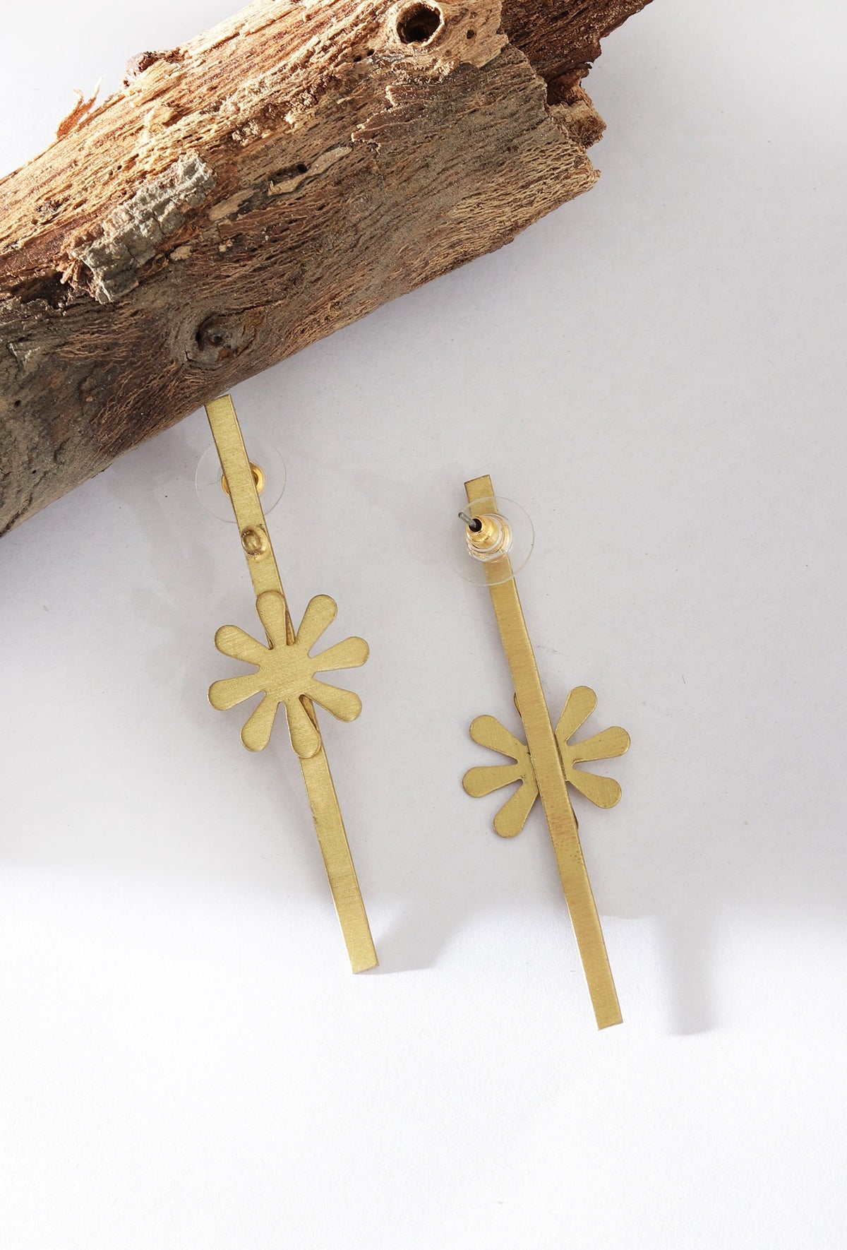 Sunburst Sleek Dangle Earrings