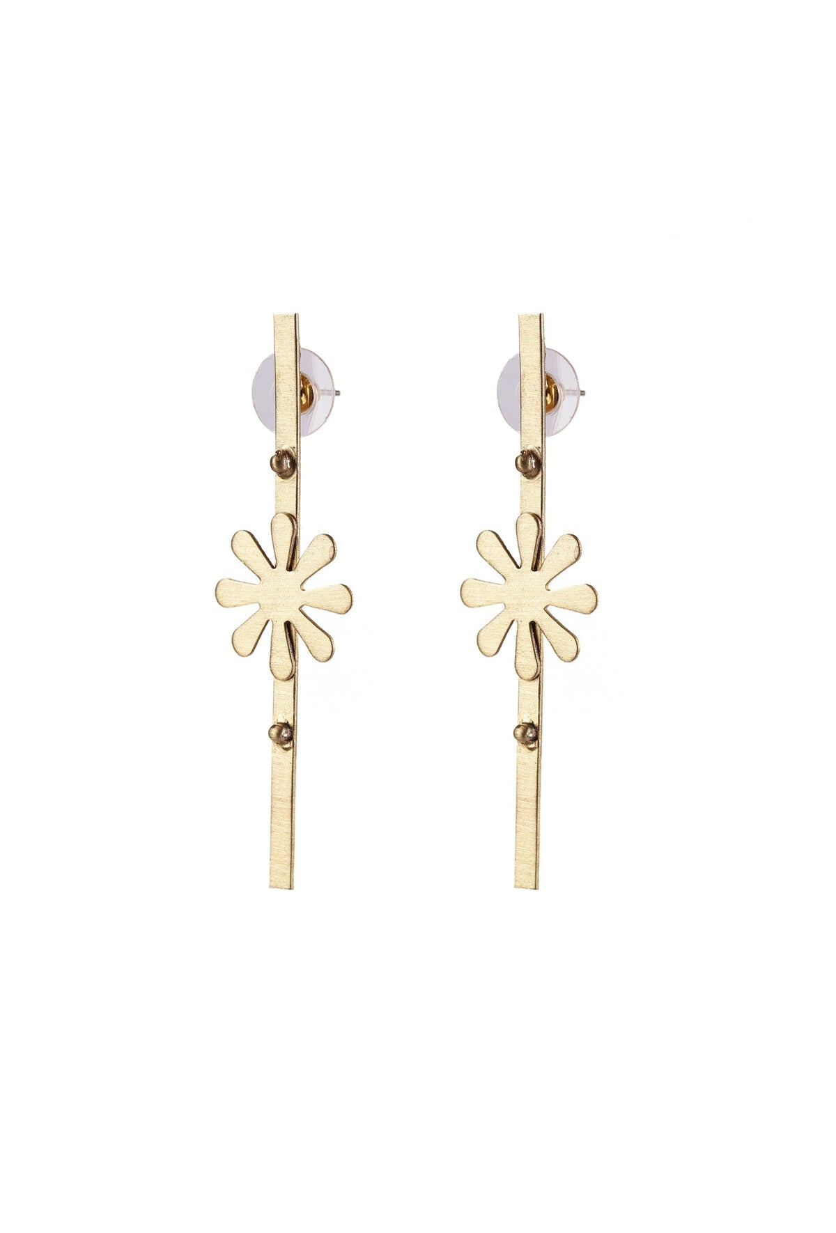 Sunburst Sleek Dangle Earrings