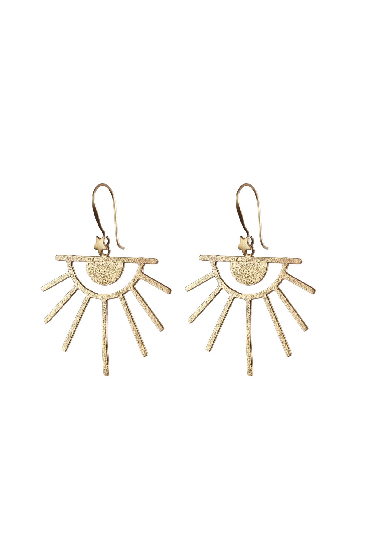 Golden Aura Eye Earrings