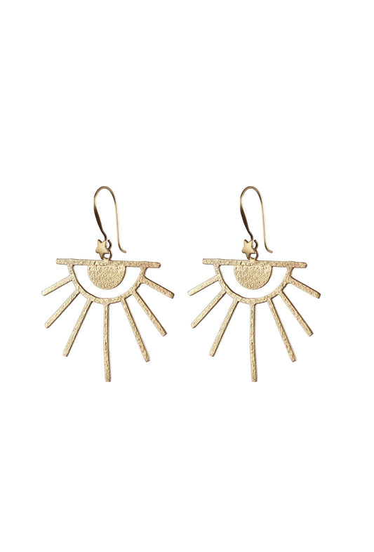 Golden Aura Eye Earrings
