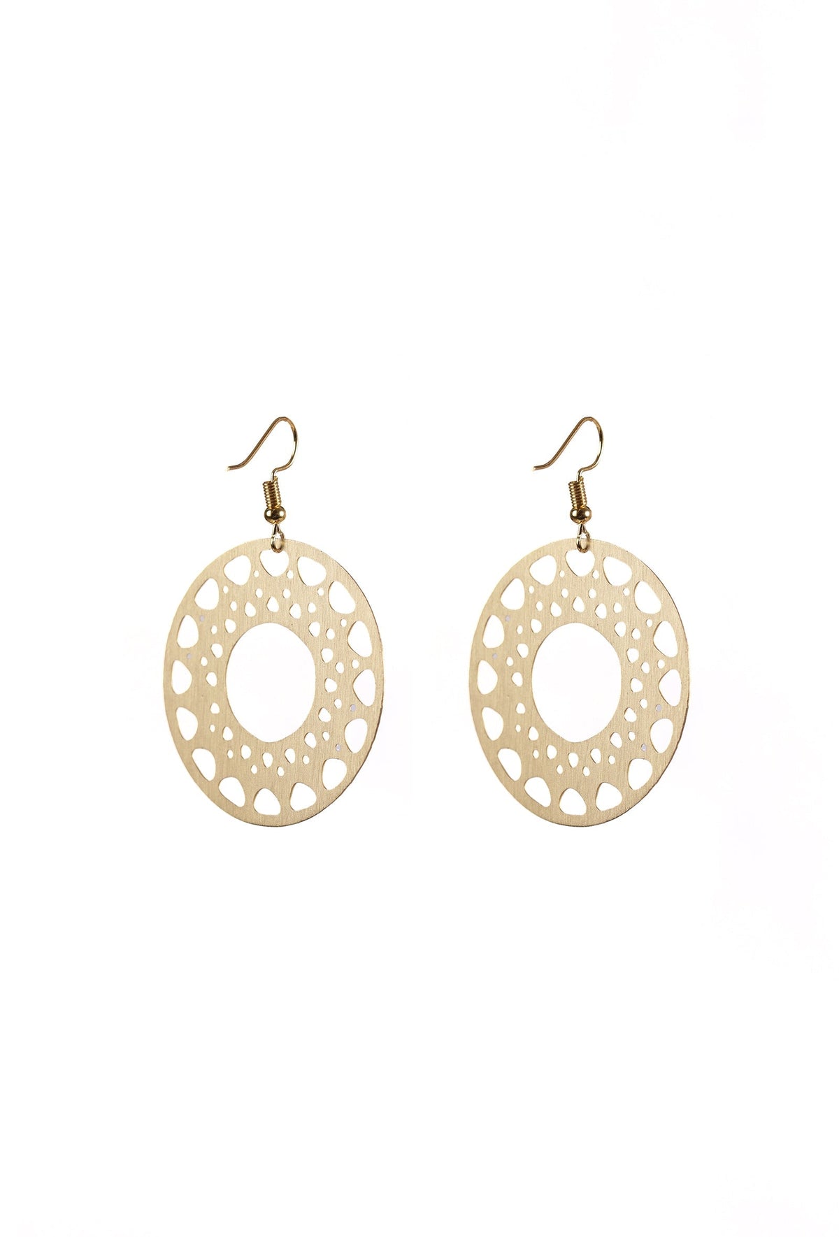 Dainty Orbit Cutwork Earrings