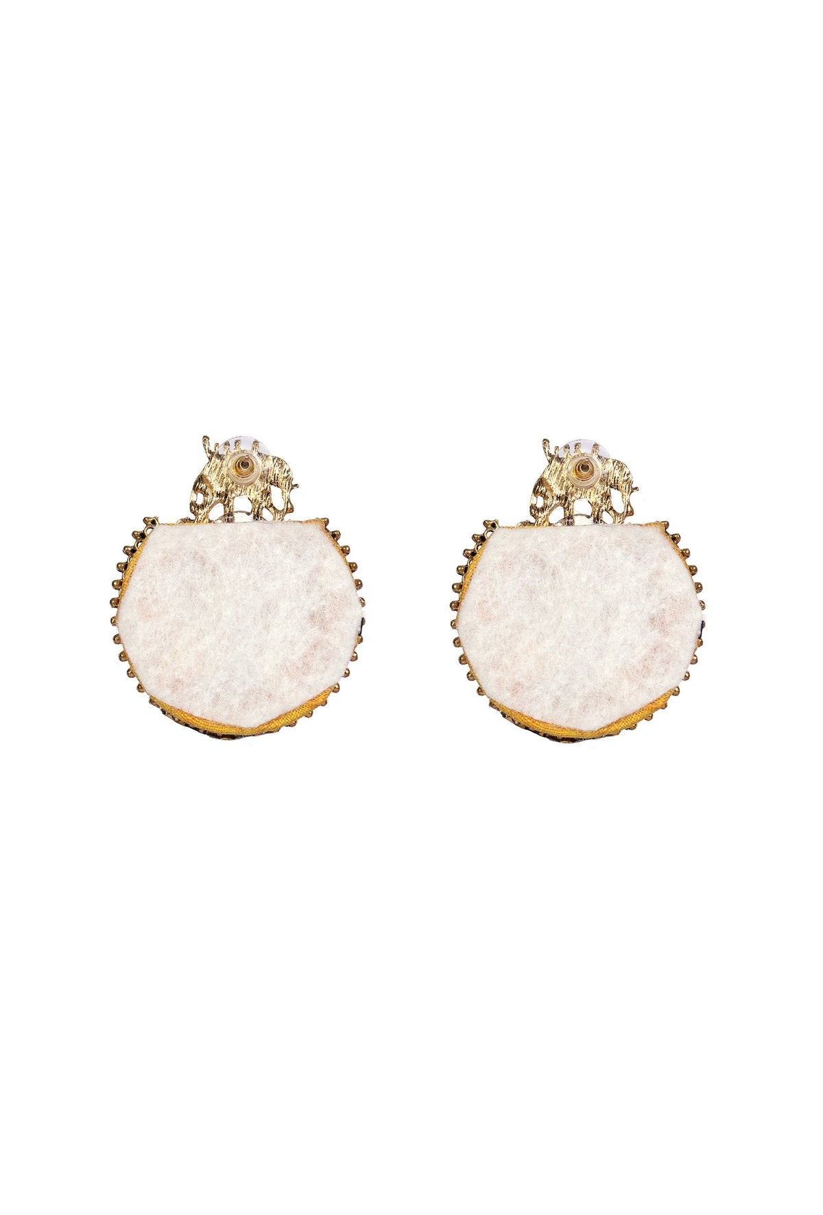 Majestic Yellow Elephant Jhumkas