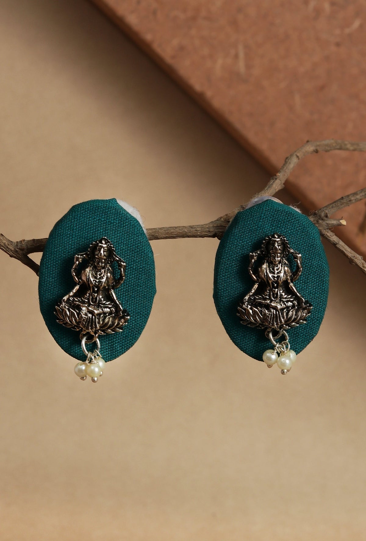 Teal Serenity Laxmi Studs