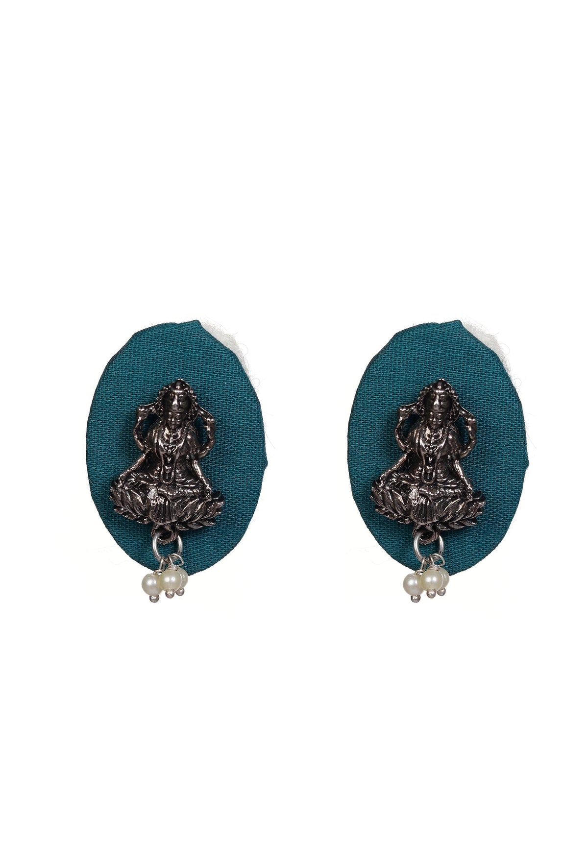 Teal Serenity Laxmi Studs
