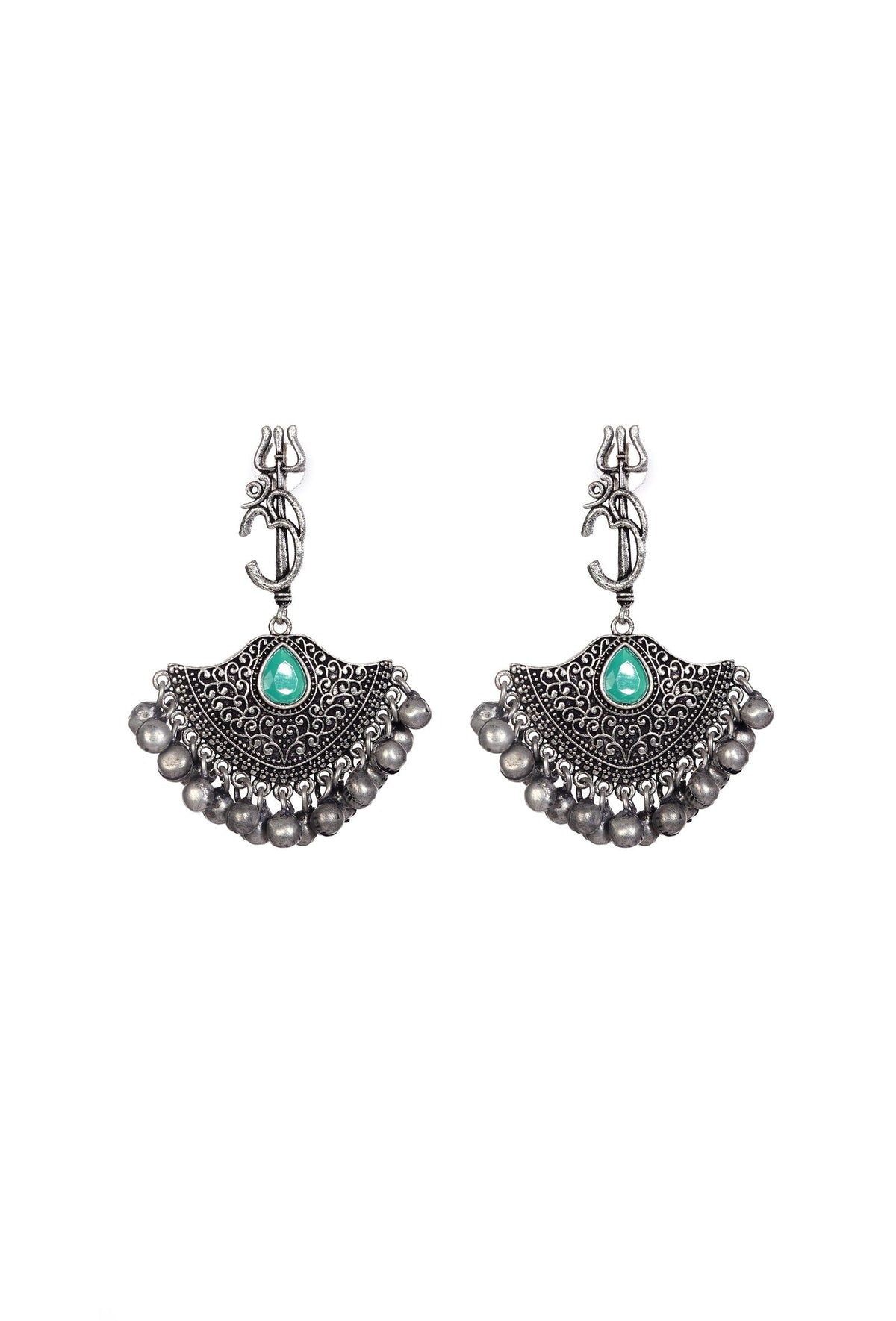 Divine Trishul Om Jhumkas