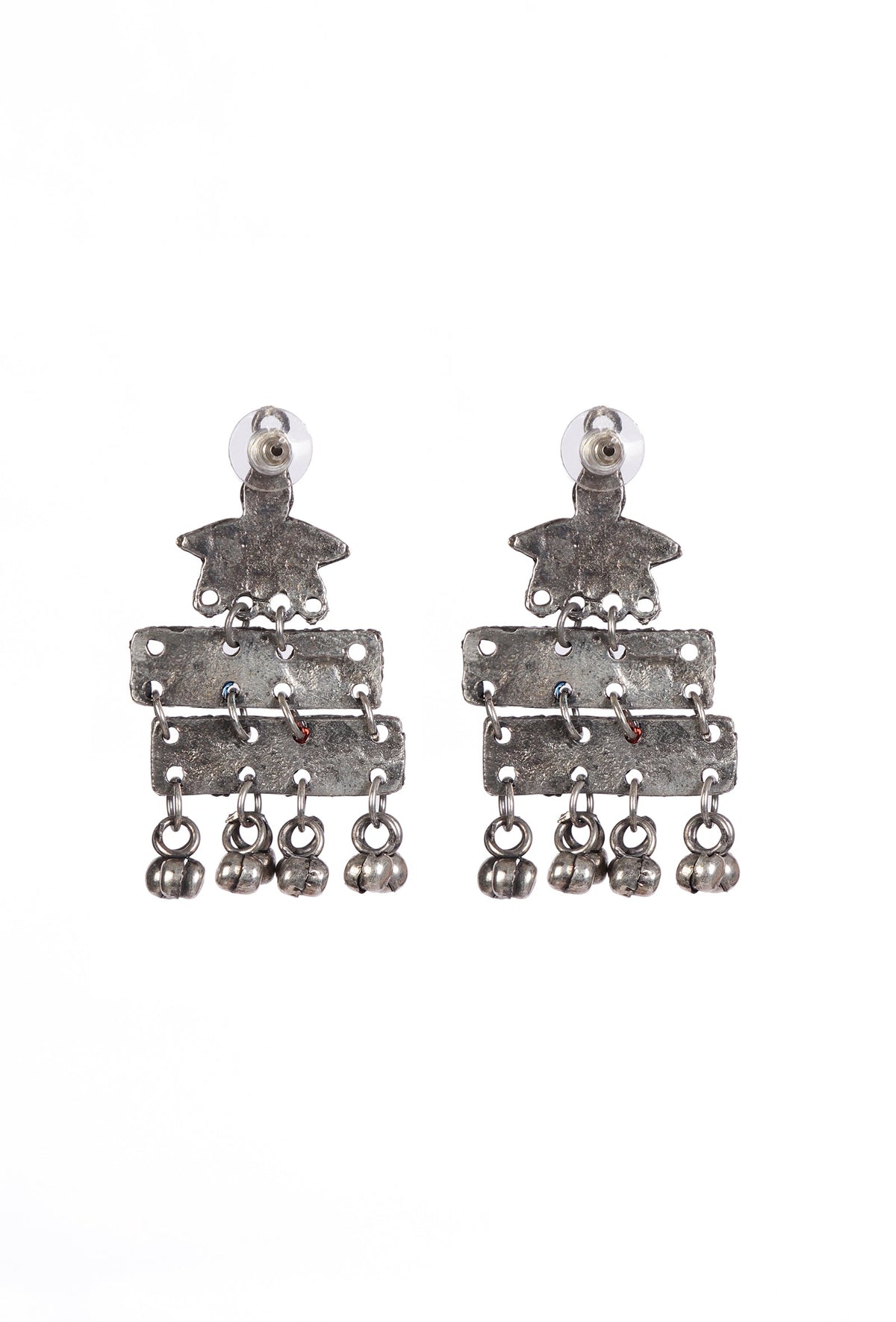 Tribal Radiance Oxidized Necklace And Earrings