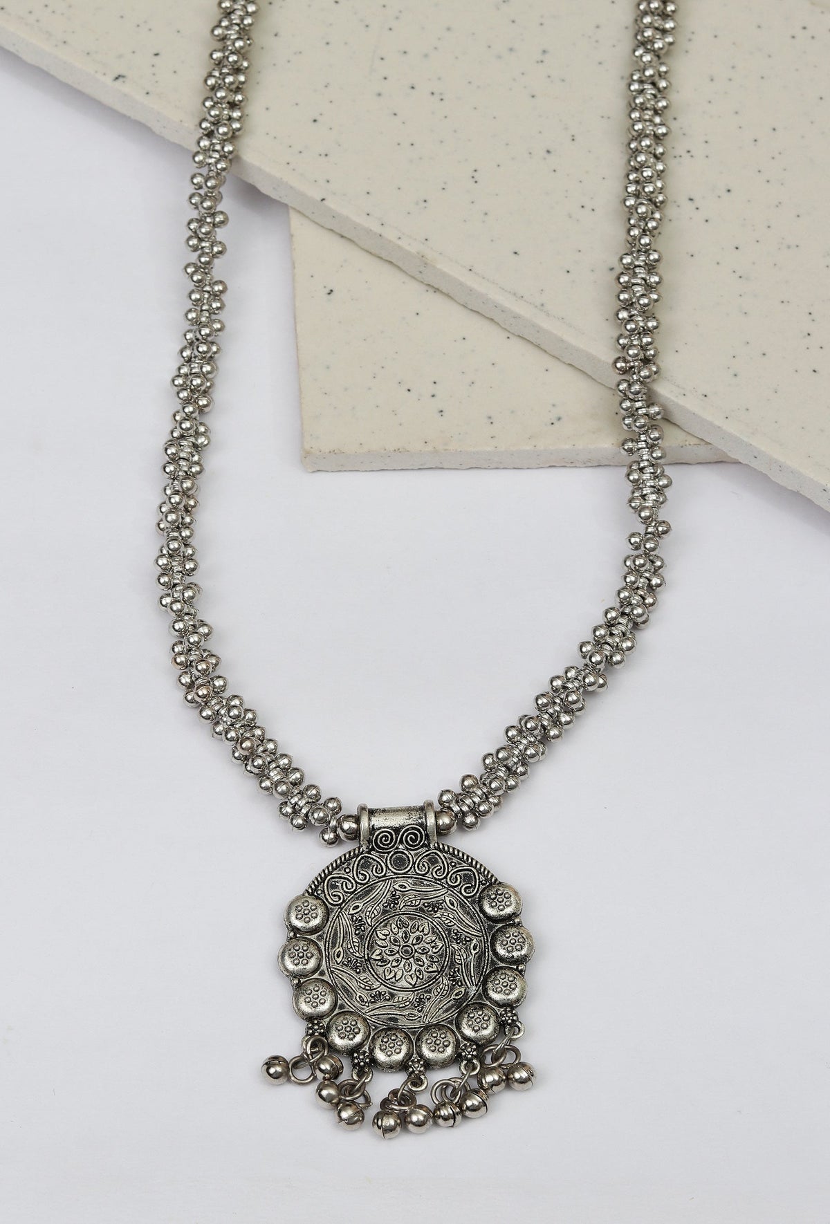 Oxidized Vintage Coin Necklace