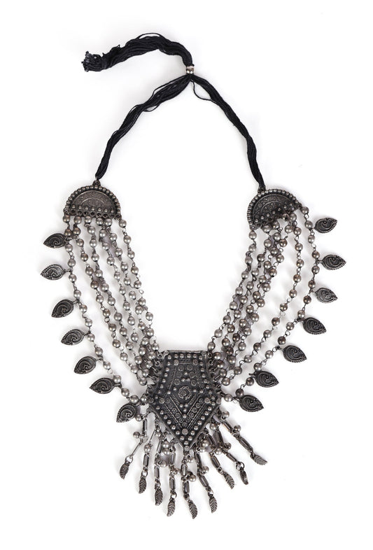 Boho Royalty Tribal Necklace And Earrings