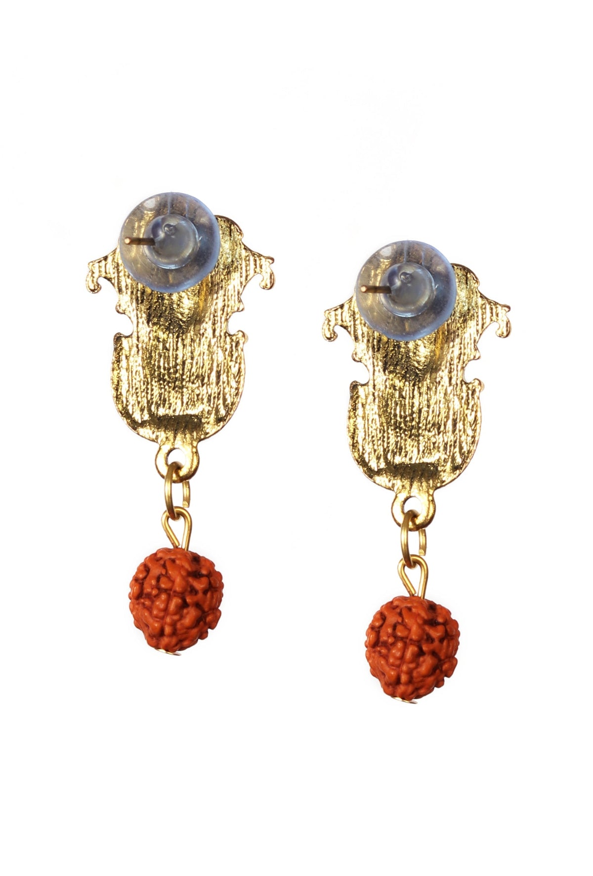 Devi Aura Earrings with Rudraksha Charm
