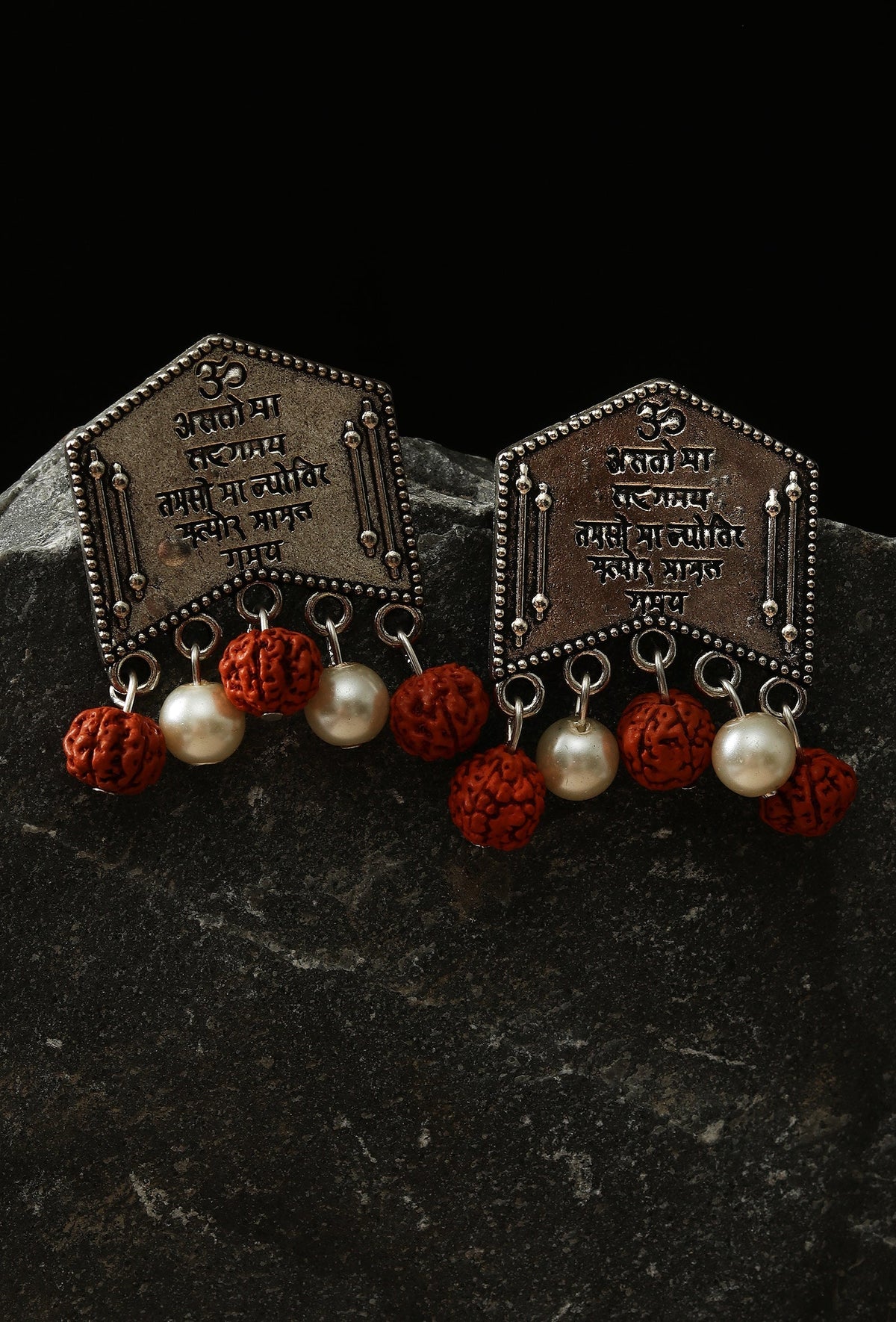 Ved Vaani Rudraksha Earrings