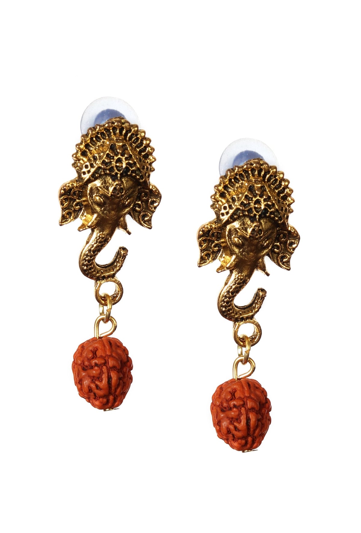 Vakratunda Rudraksha Earrings