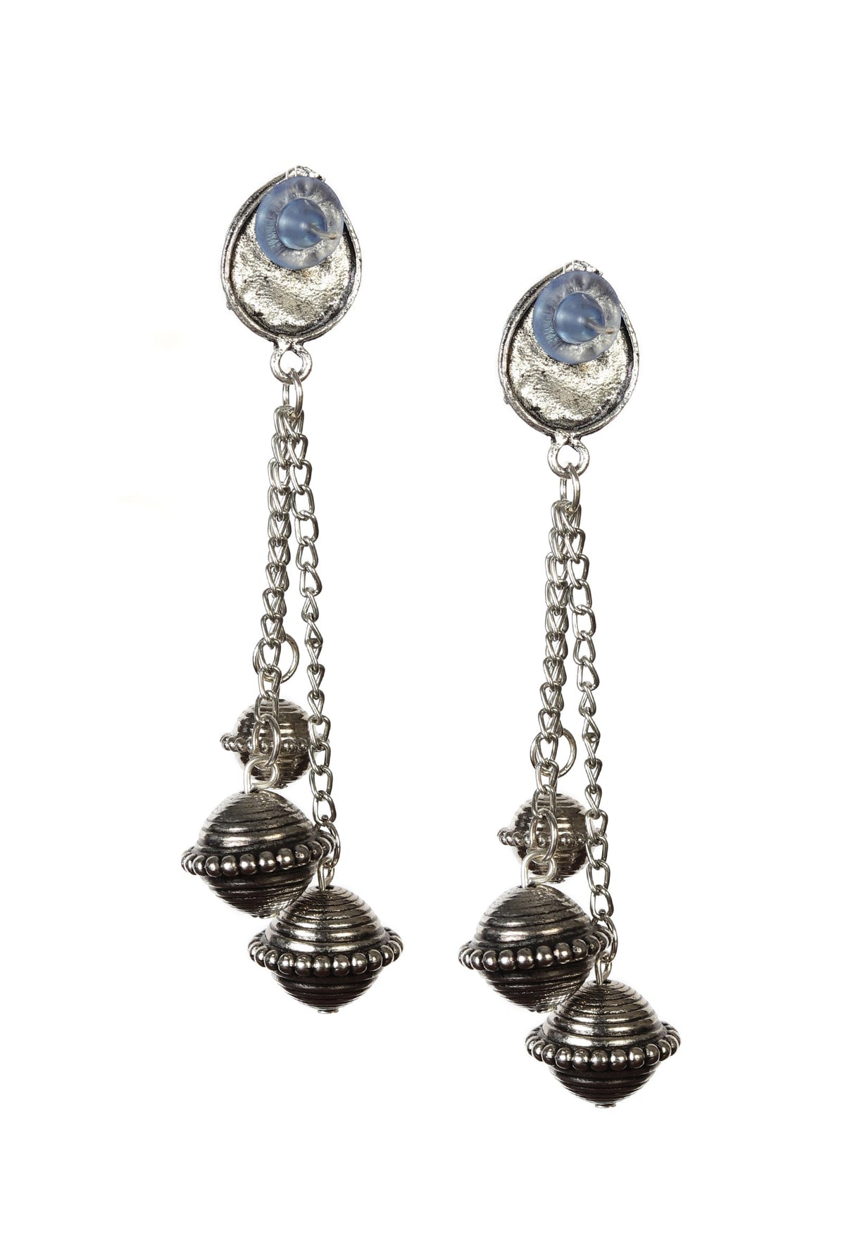 Jharokha Dome Chain Earrings