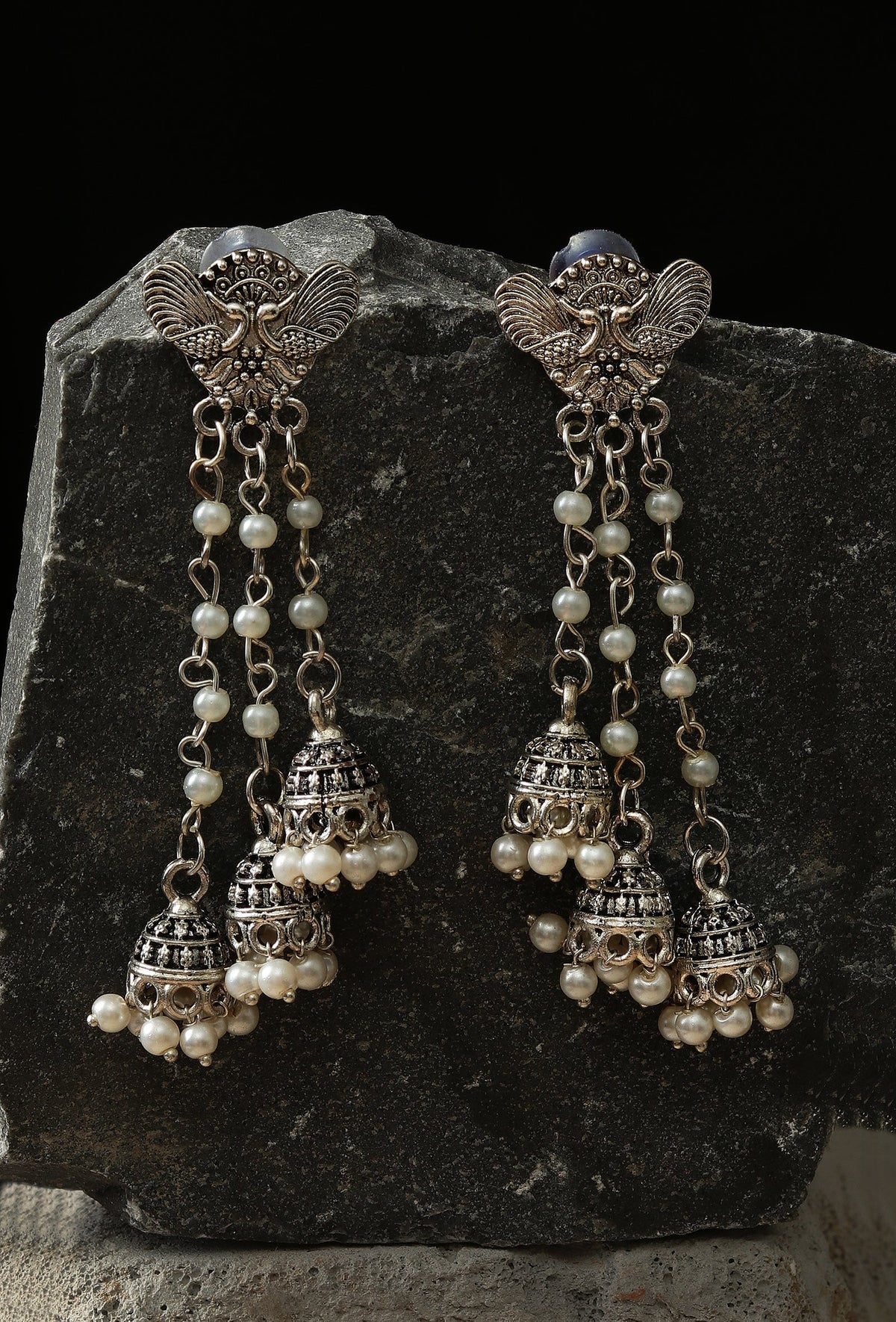 Heritage Bells Pearl Earrings