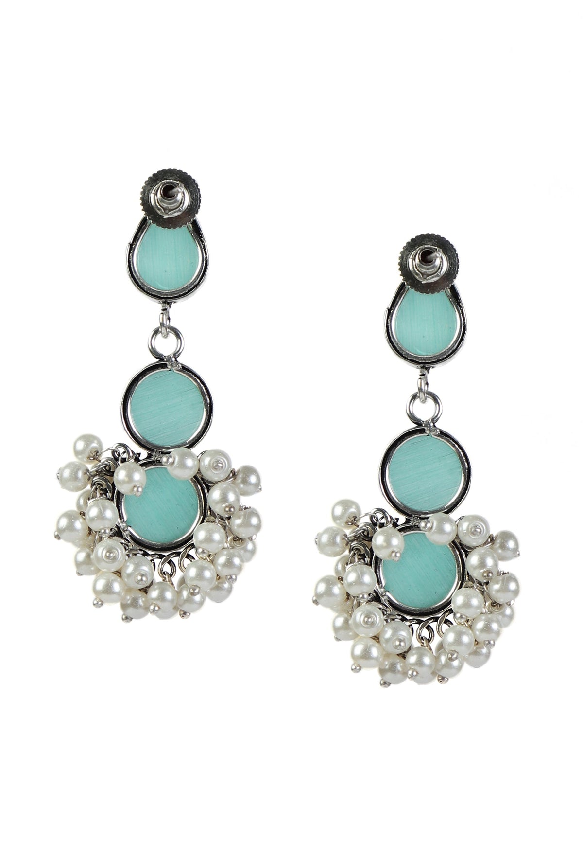 Emerald Dewdrop Chandbali Earrings