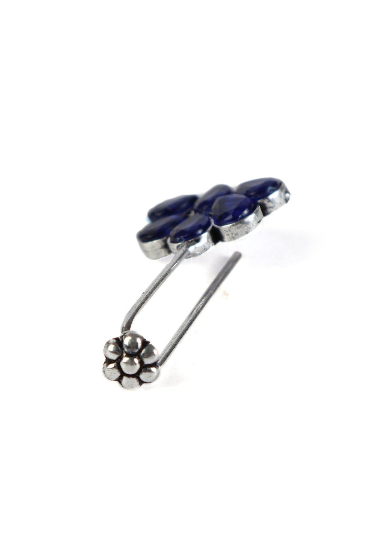 Azure Blossom Drop Bugadi Earrings