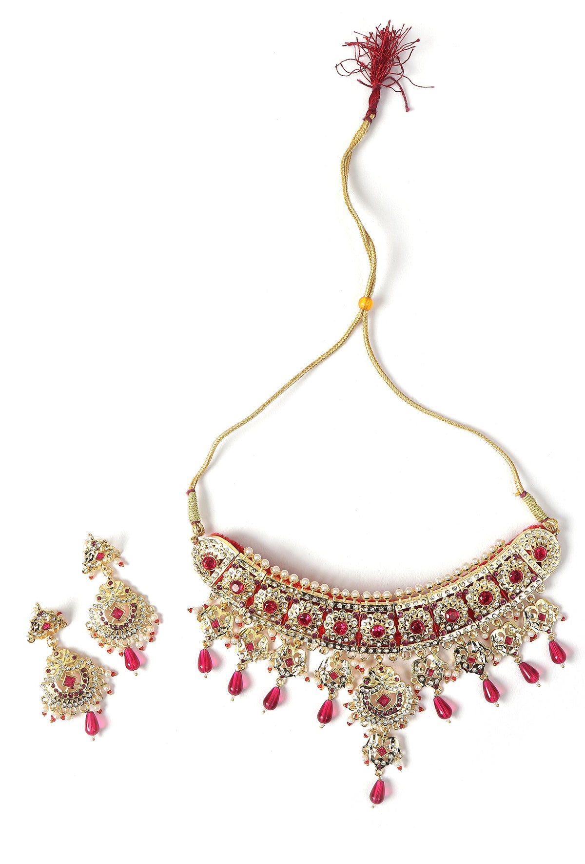 Riwaayat Ruby Kundan Choker Set