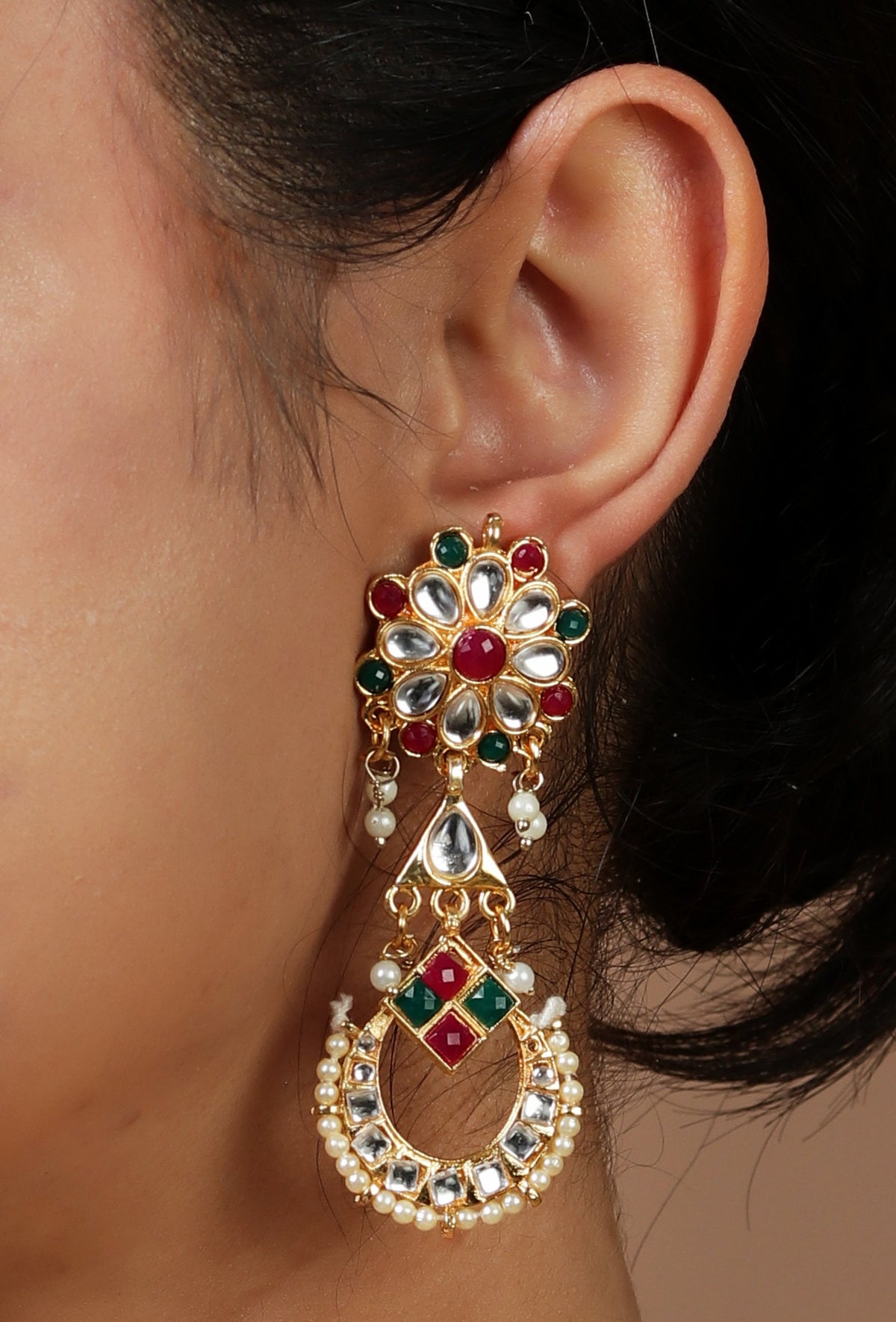 Kundan Pearl Bridal Choker Set