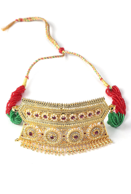 Regal Ruby Kundan Choker Necklace