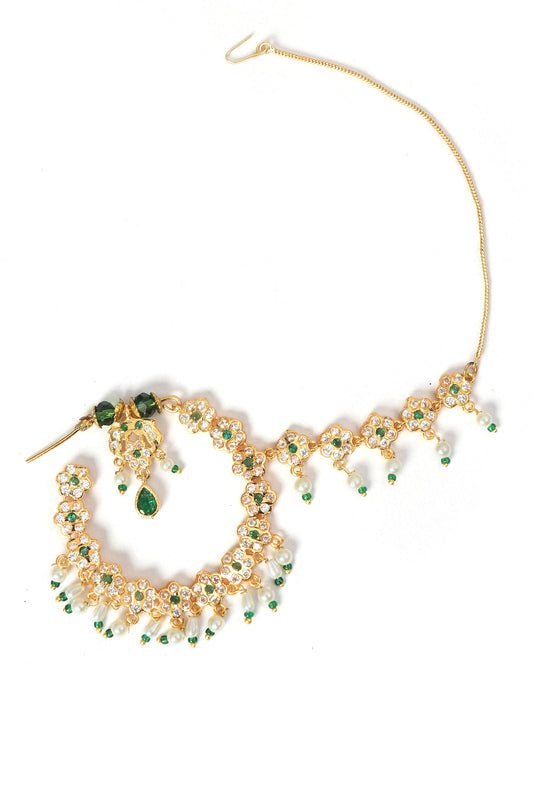 Zamrud Pearl Chandbali Nath