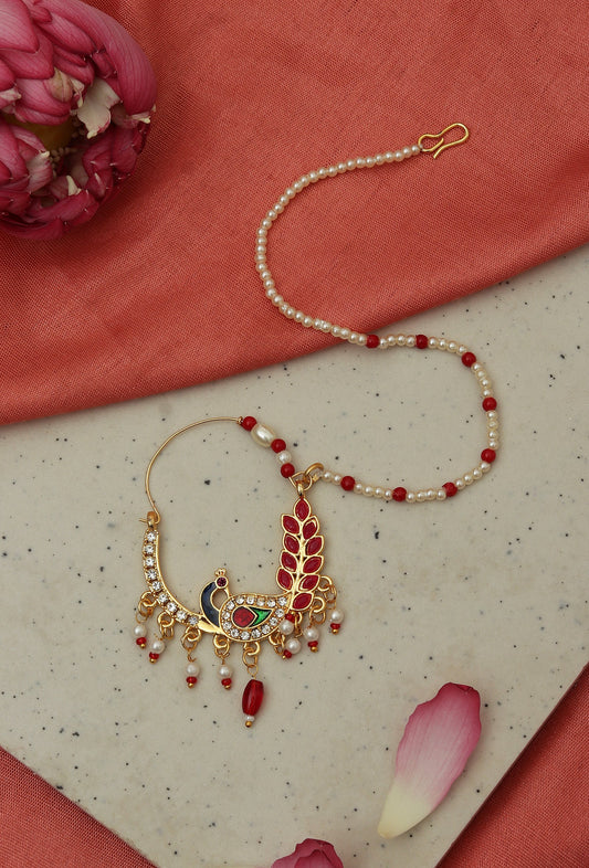 Traditional Maharashtrian Peacock Nath