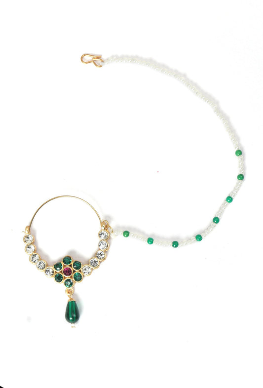 Temple Style Green Stone Nath