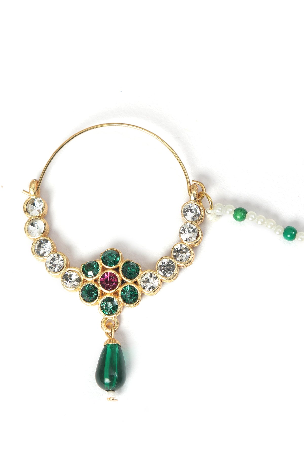 Temple Style Green Stone Nath