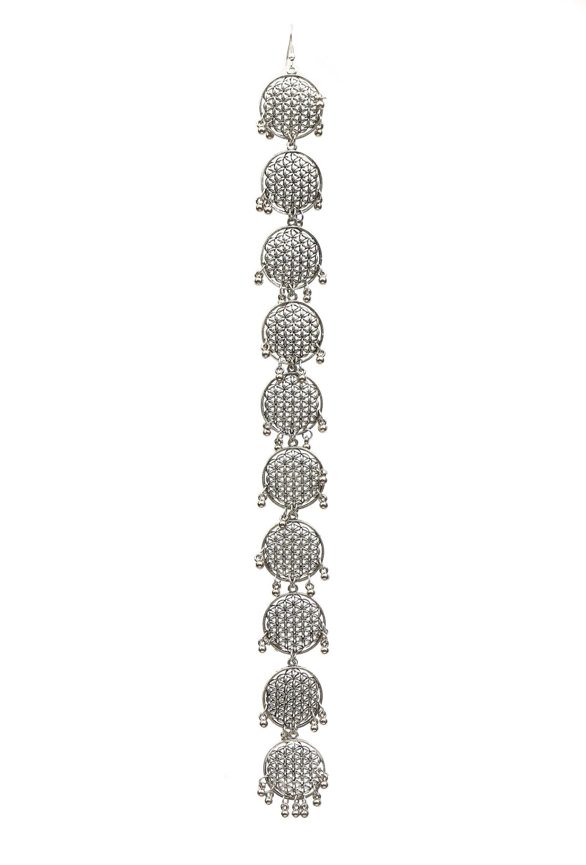 Punjabi Heritage Silver Paranda for Braided Hair