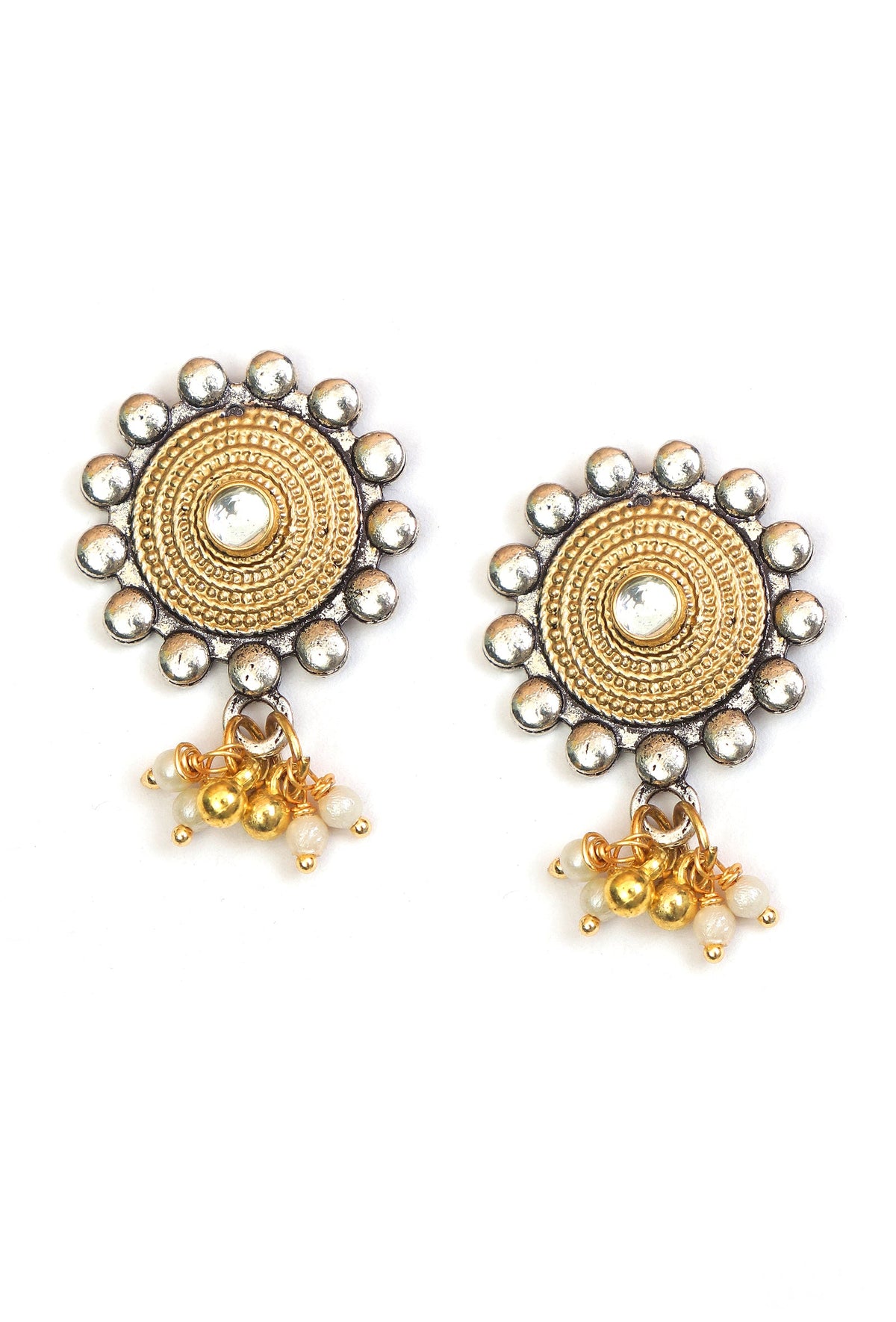 Royal Maharani Heritage Antique Necklace Set with Matching Earrings