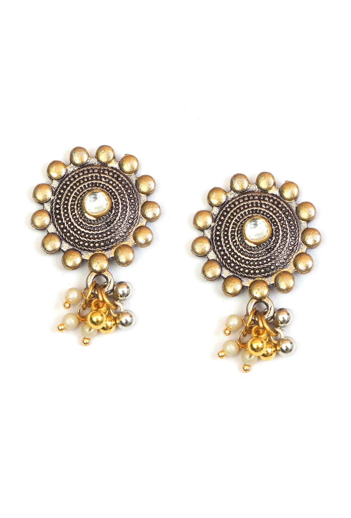 Rajsi Mandala Antique Oxidized Statement Necklace
