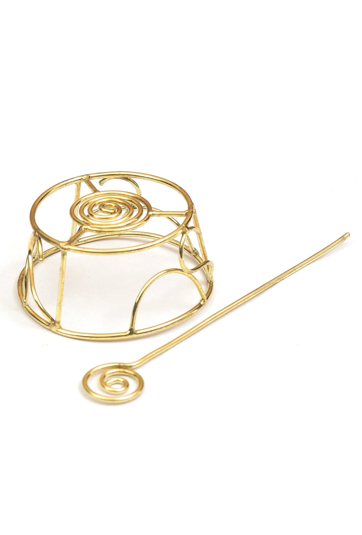 Royal Spiral Cage Brass Juda Pin