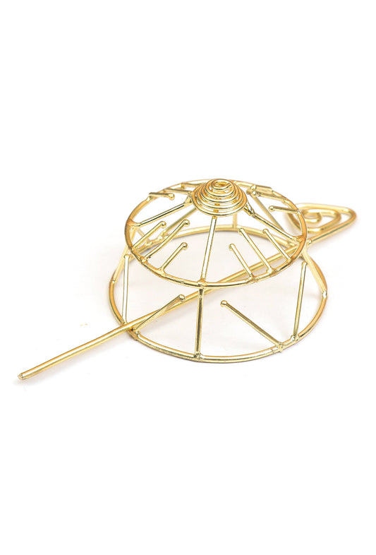 Golden Mandala Dome Brass Juda Pin