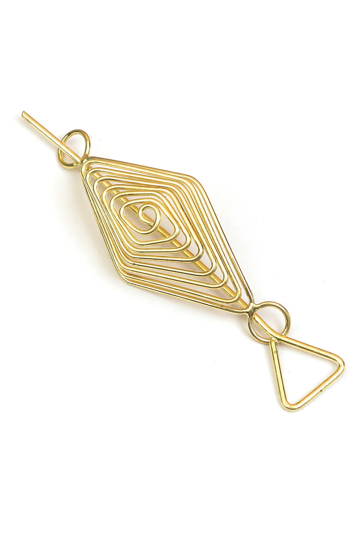 Golden Prism Spiral Brass Juda Pin