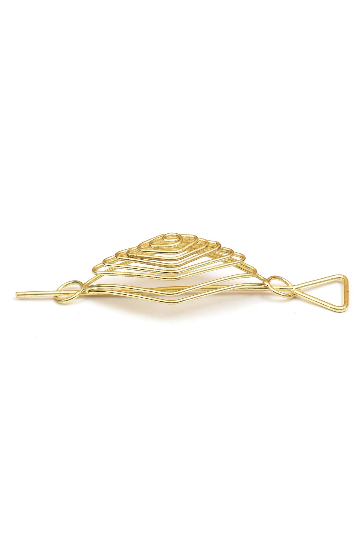 Golden Prism Spiral Brass Juda Pin